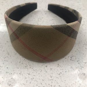 Burberry Plaid Fabric Headband